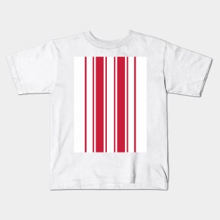 Southampton Retro 1976 Red & Whites Striped FA Cup Winners Home Kids T-Shirt